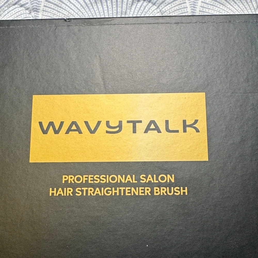 Wavytalk Hair Straightener Brush Purple Heated Smoothing Brush